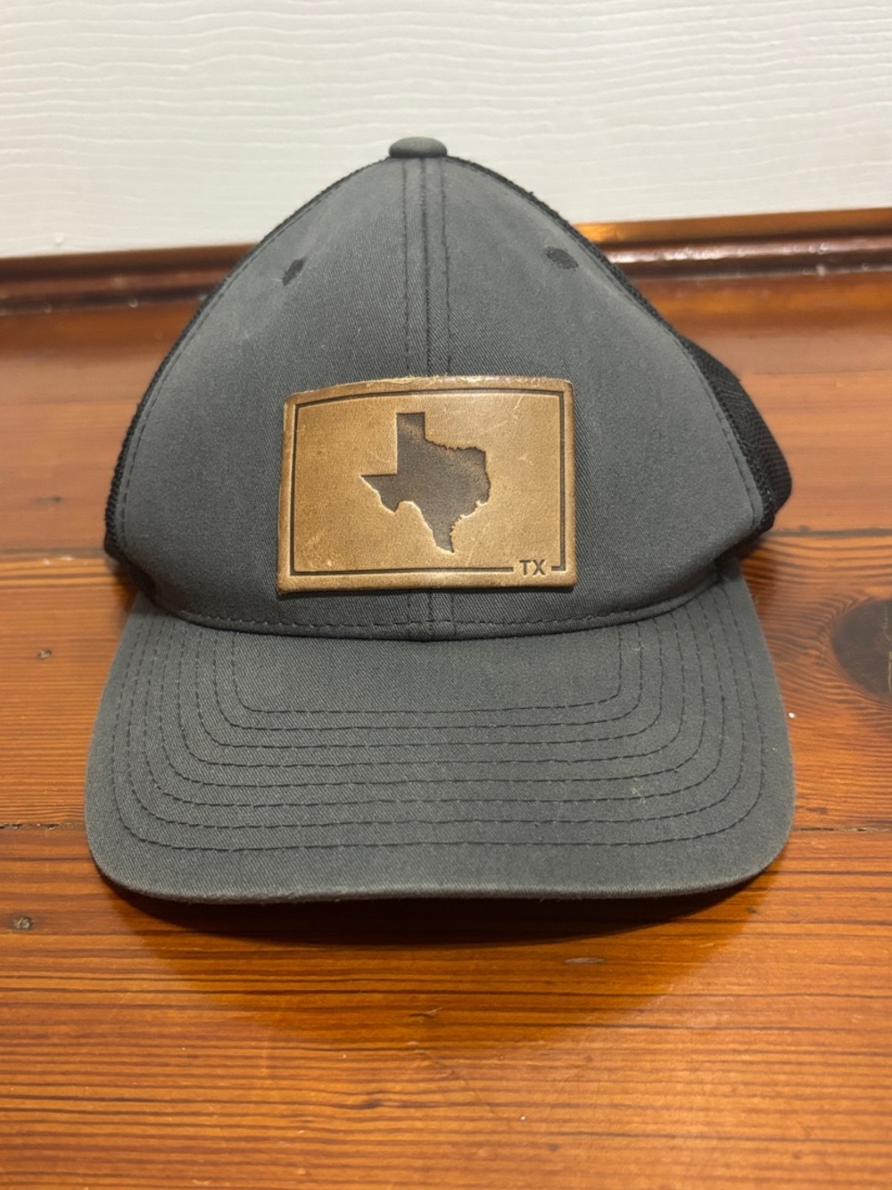 The Classics Gray Mesh Back Baseball Cap with Brown Texas Patch